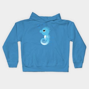 Kawaii Animal Illustration with a cute Seahorse for Kids Kids Hoodie